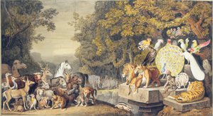 La corte degli animali, illustrazione del Canto IV del "Reineke Fuchs" di Goethe da Johann Heinrich Wilhelm Tischbein