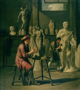 Interno di uno studio di scultore
