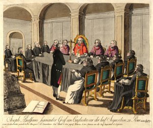 Giuseppe Balsamo, conte di Cagliostro, davanti all