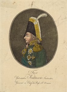 Ritratto del feldmaresciallo principe Mikhail Kutuzov da Johann Hieronymus Loeschenkohl