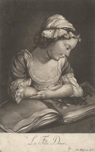 La ragazza dolce da Johann Jacobus Haid