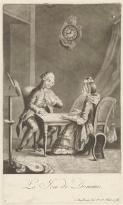 Il gioco del domino da Johann Jacobus Haid