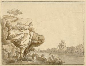 Signore e signora nel paesaggio