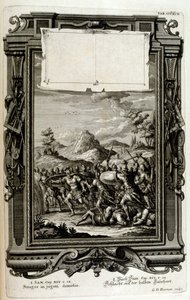 Ebrei in battaglia (libro di Samuele) da Johann Jakob Scheuchzer