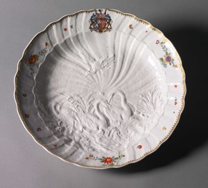 Piatto dal Servizio del Cigno, manifattura Meissen Porcelain Factory, Germania, c.1737-1741 da Johann Joachim (after) Kändler