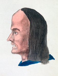 Le caratteristiche facciali di un vagabondo da Johann Kaspar Lavater