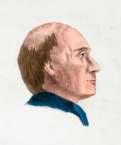 Le caratteristiche facciali di una persona filosofica e profonda da Johann Kaspar Lavater