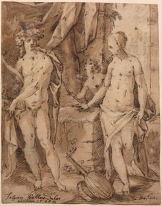 Apollo con Erato e Cupido da Johann Kellerthaler