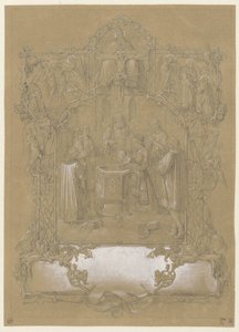 Progetto per una stampa di battesimo da Johann Klein (attributed to)