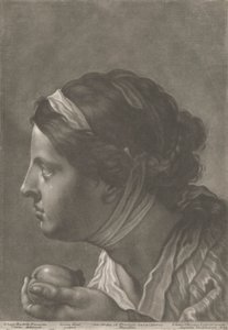 Ritratto di una donna con frutta da Johann Lorenz Haid