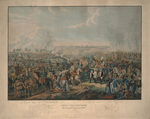 Dopo la battaglia delle Nazioni: il principe Schwarzenberg porta notizie di vittoria il 18 ottobre 1813 da Johann Lorenz Rugendas the Younger