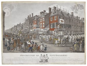 Processione dei fornitori di Filadelfia, il 15 marzo 1821, c. 1821-1822 da Johann Ludwig  Krimmel