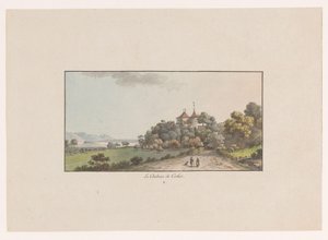 Vista sul Castello di Cerlier a Erlach
Le Chateau de Cerlier (titolo sull