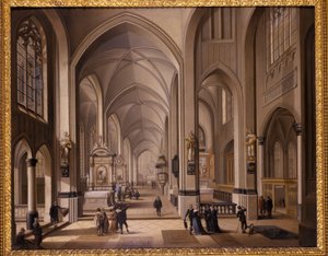 Interno di una chiesa gotica, 1787 da Johann Ludwig Ernst Morgenstern
