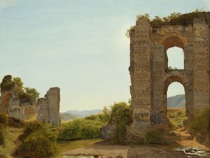 Rovina vicino a Roma, c.1796 da Johann Martin von Rohden