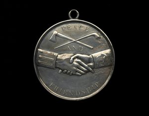 Medaglia della pace indiana di Thomas Jefferson, c.1801 da Johann Mathias Reich