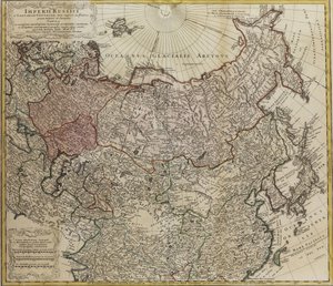 Mappa della Russia Da: Imperii Russici et Tartariae universae tam majoris et Asiaticae quam minoris et