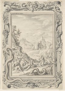 Studio per Serpenti inviati a distruggere i peccatori, Tavola 360, Physica Sacra da Johann Melchior Füssli