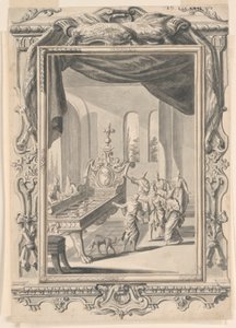 Studio per Il Letto di Ferro del Re Og, Tavola 324, Physica Sacra da Johann Melchior Füssli