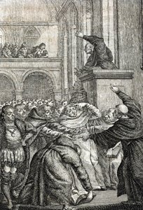 Università Carolina di Praga fondata nel 1348. Incisione di Johann Michael Mettenleiter da Johann Michael Mettenleiter
