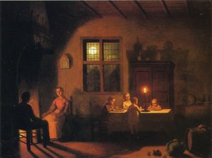 Sera a casa, 1867 da Johann Mongels Culverhouse