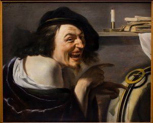 Democrito, 1620 circa (olio su tavola) da Johann Moreelse