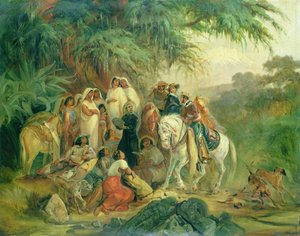 Scena popolare a Pico de Orizaba, Messico da Johann Moritz Rugendas