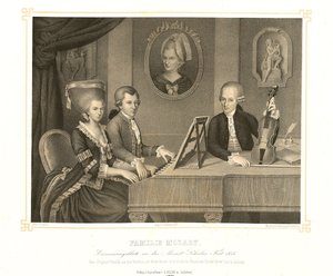 Famiglia Mozart da Johann Nepomuk Croce della