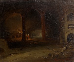 Visitatori in una volta sotterranea da Johann Nepomuk Ender