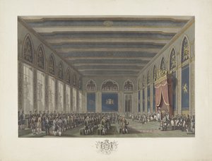 Istituzione degli Stati Generali da parte del re Guglielmo I a Bruxelles il 21 settembre 1815 da Johann Nepomuk Gibèle (possibly)