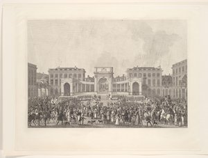 Incoronazione del re Guglielmo I a Bruxelles, 1815 da Johann Nepomuk Gibèle