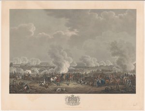 Battaglia di Waterloo, 1815 (Twaalf platen van de aankomst en inhuldiging van Willem I in Brussel en de slagen bij Quatre-Bras en Waterloo in 1815)