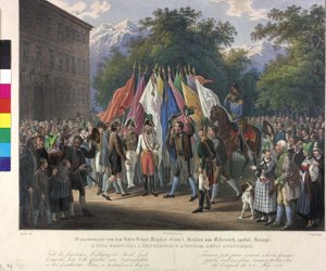 Omaggio ereditario in Tirolo 1816 da Johann Nepomuk Hoechle