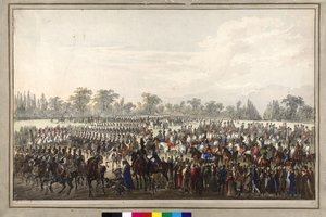 Parata durante il congresso di Vienna da Johann Nepomuk Hoechle