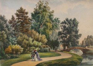 Tenuta Vlakhernskoye-Kuzminki, c. 1840 da Johann Nepomuk Rauch