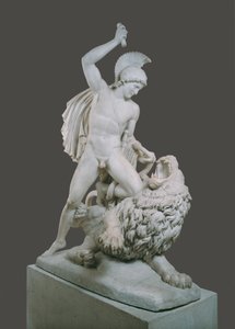 Bellerofonte in lotta con la Chimera da Johann Nepomuk Schaller