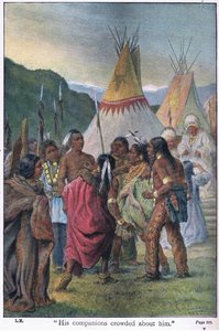 I suoi compagni si affollarono intorno a lui da Johann Nepomuk Schonberg