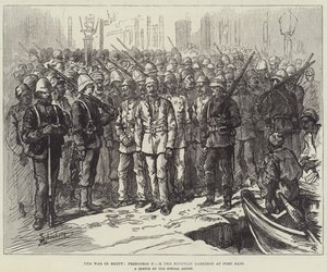 La guerra in Egitto, prigionieri della guarnigione egiziana a Port Said da Johann Nepomuk Schonberg