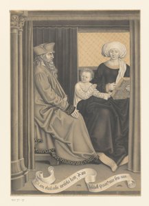 Vescovo Servazio con una donna e un bambino da Johann Nepomuk Strixner