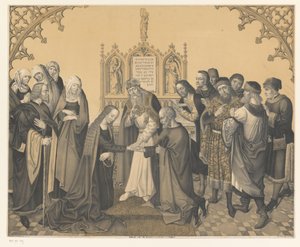 Matrimonio tra Giuseppe e Maria (serie: Opere dalla collezione dei fratelli Boisserée) da Johann Nepomuk Strixner