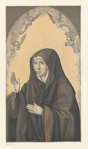 Maria come Mater dolorosa (serie: Opere dalla collezione dei fratelli Boisserée) da Johann Nepomuk Strixner
