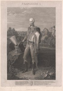 Imperatore del Sacro Romano Impero Francesco II (incisione) da Johann Peter Krafft