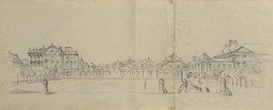Glacis di Josefstadt con Palazzo Trautson da Johann Peter Krafft