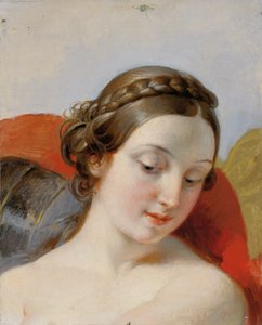 Testa di una giovane ragazza (studio per "Rüdiger e Angelica") da Johann Peter Krafft