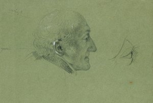 Studio di ritratto per "Il ritorno del soldato di riserva" (1820) da Johann Peter Krafft