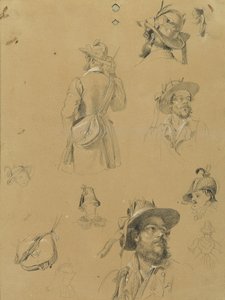 Schizzo per "Scena dalla lotta per la libertà tirolese" da Johann Peter Krafft