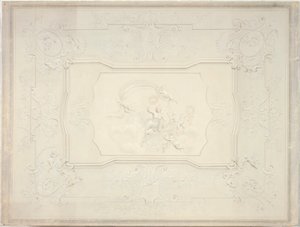 Soffitto in stucco nella sala da pranzo del Belvedere Inferiore da Johann Peter Krafft