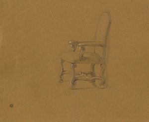 Studio di una poltrona da Johann Peter Krafft