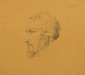Studio di un uomo barbuto da Johann Peter Krafft