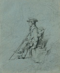 Studio di un pittore a riposo da Johann Peter Krafft